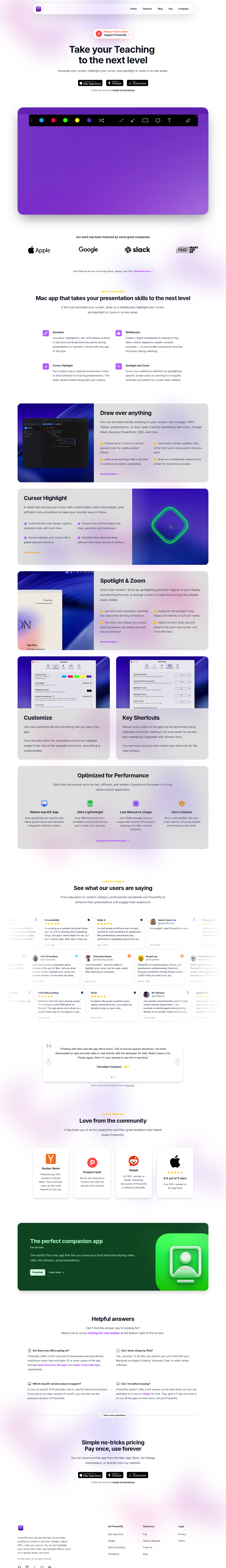 Presentify screenshot