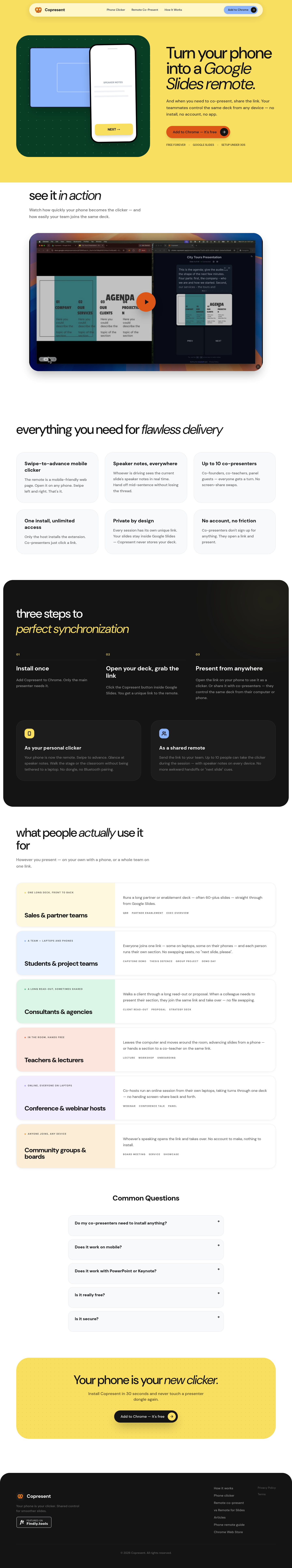Copresent screenshot