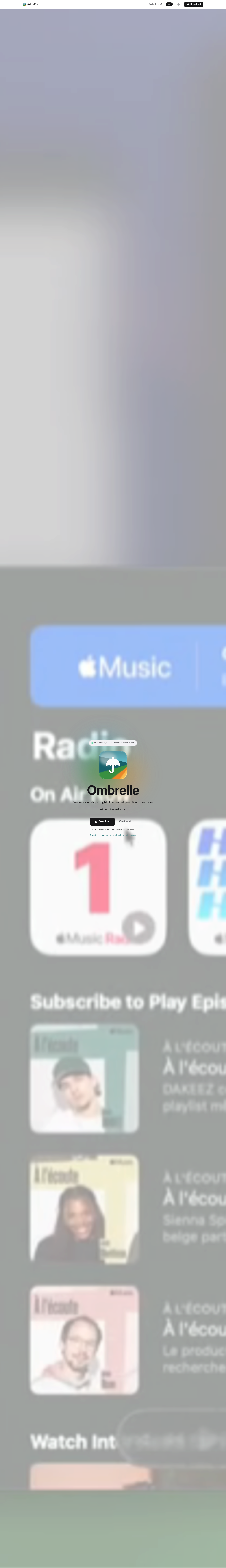 Ombrelle screenshot
