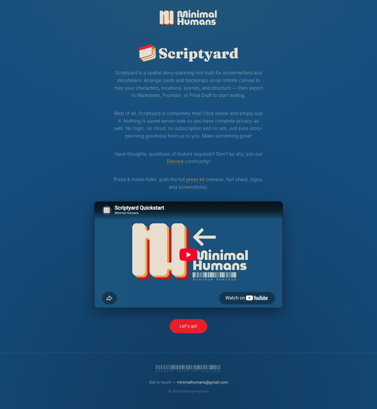 Scriptyard screenshot