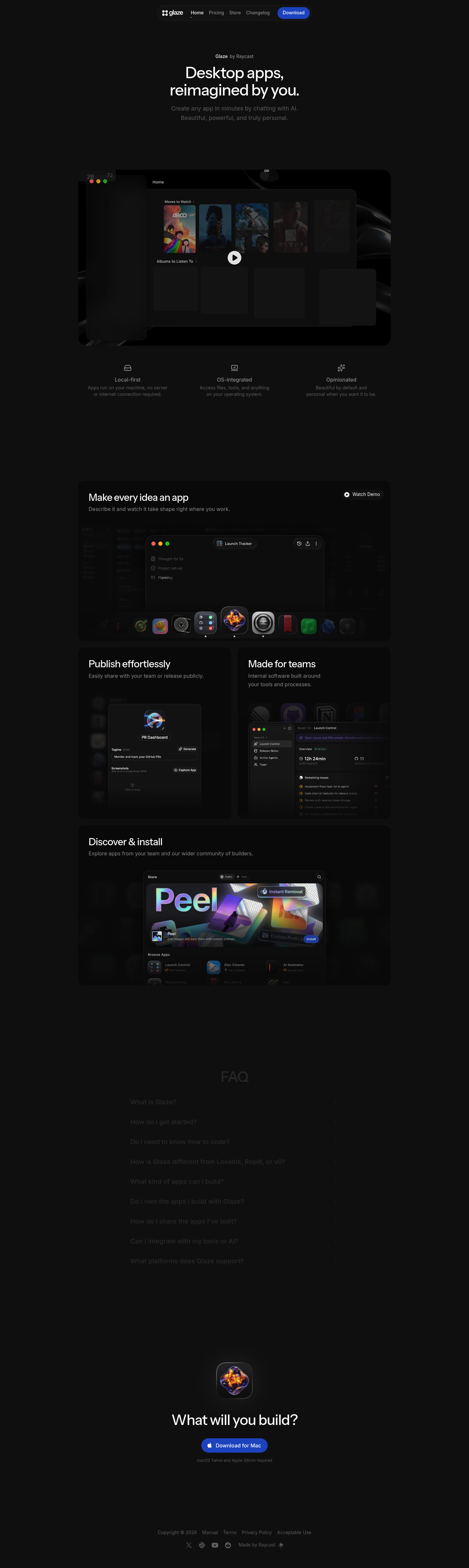 Glaze by Raycast screenshot