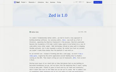 Zed 1.0