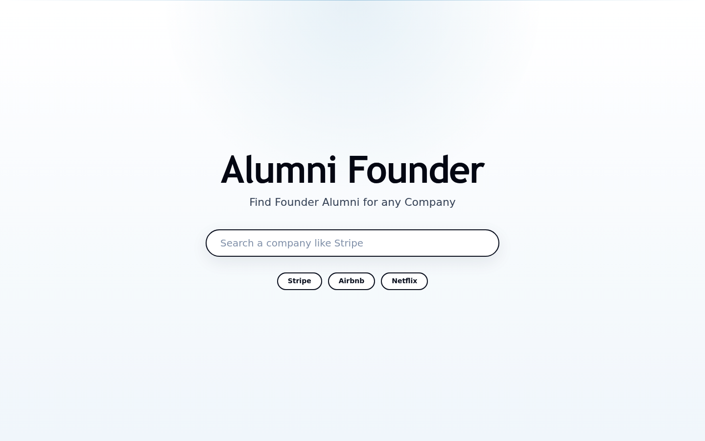 Alumni Founder screenshot