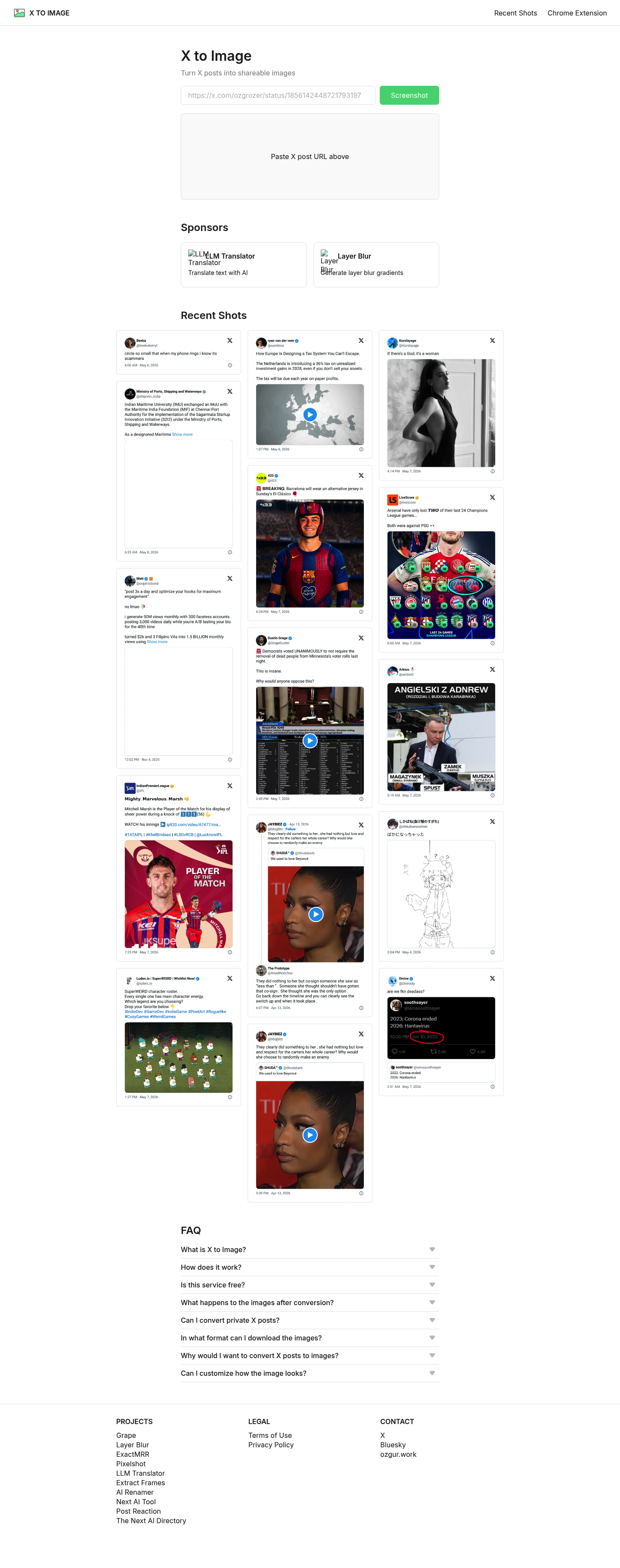 Xtoimage screenshot