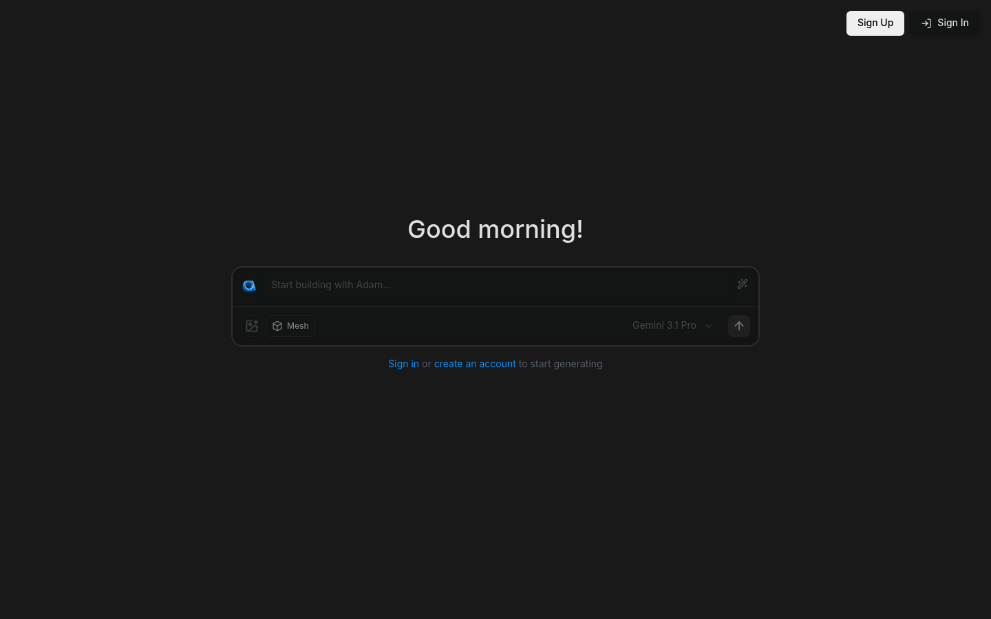 CADAM screenshot