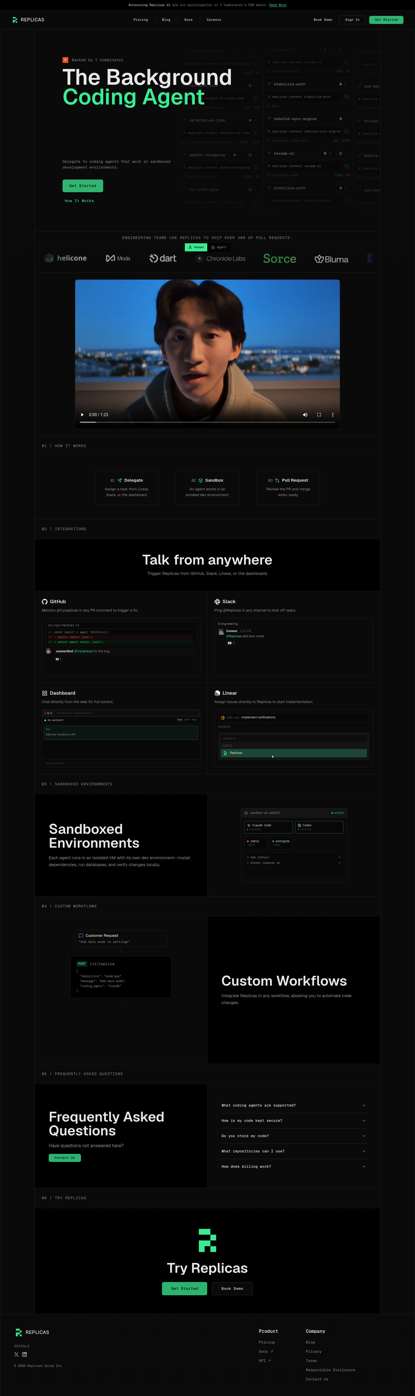 Replicas screenshot