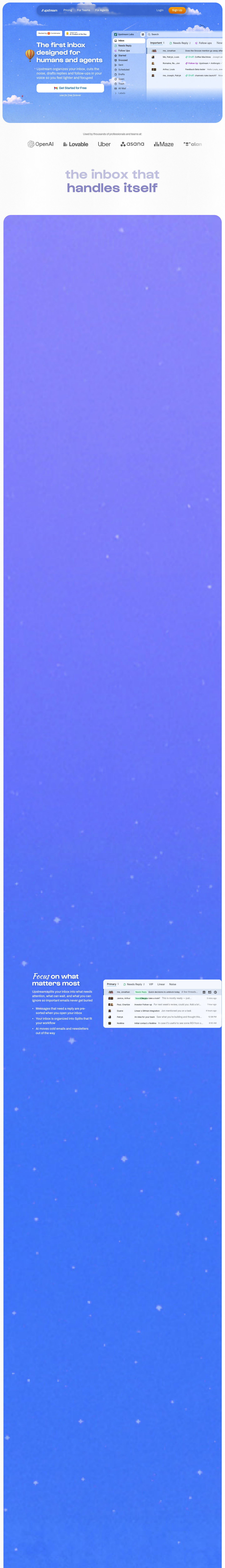 Upstream screenshot
