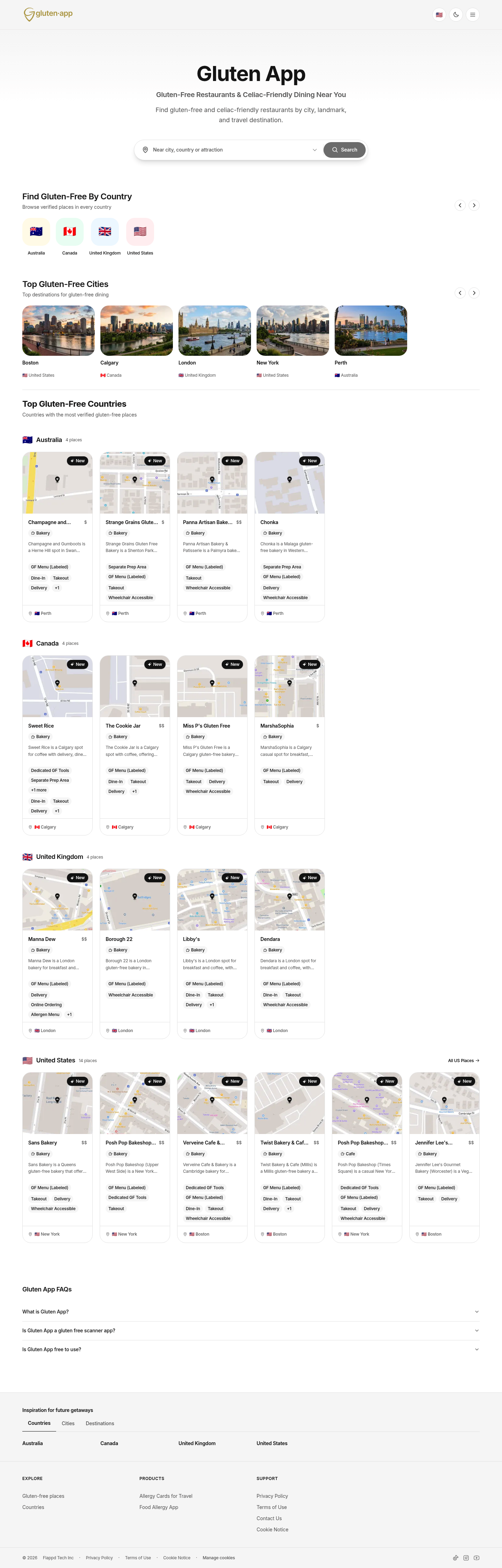 Gluten App screenshot