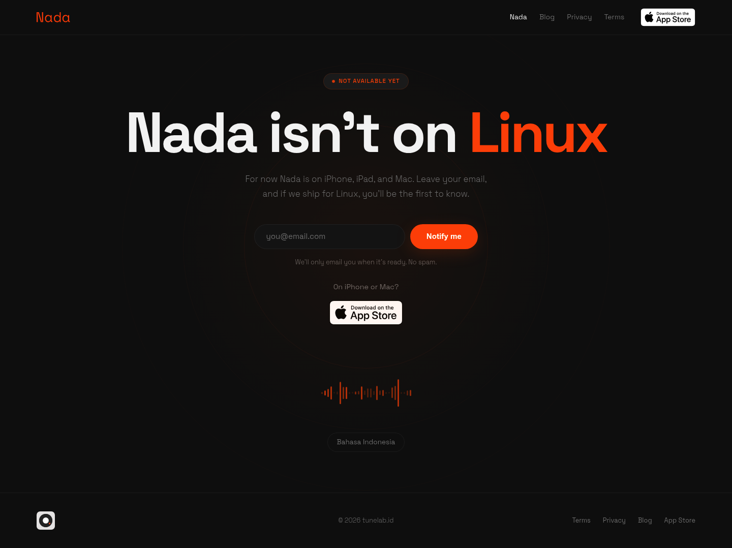 Nada screenshot