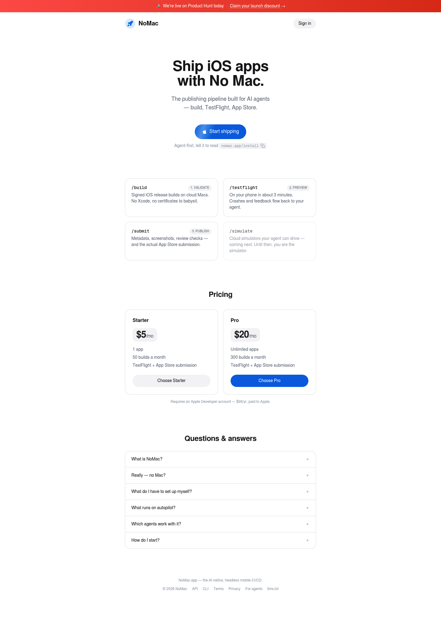 NoMac.app screenshot