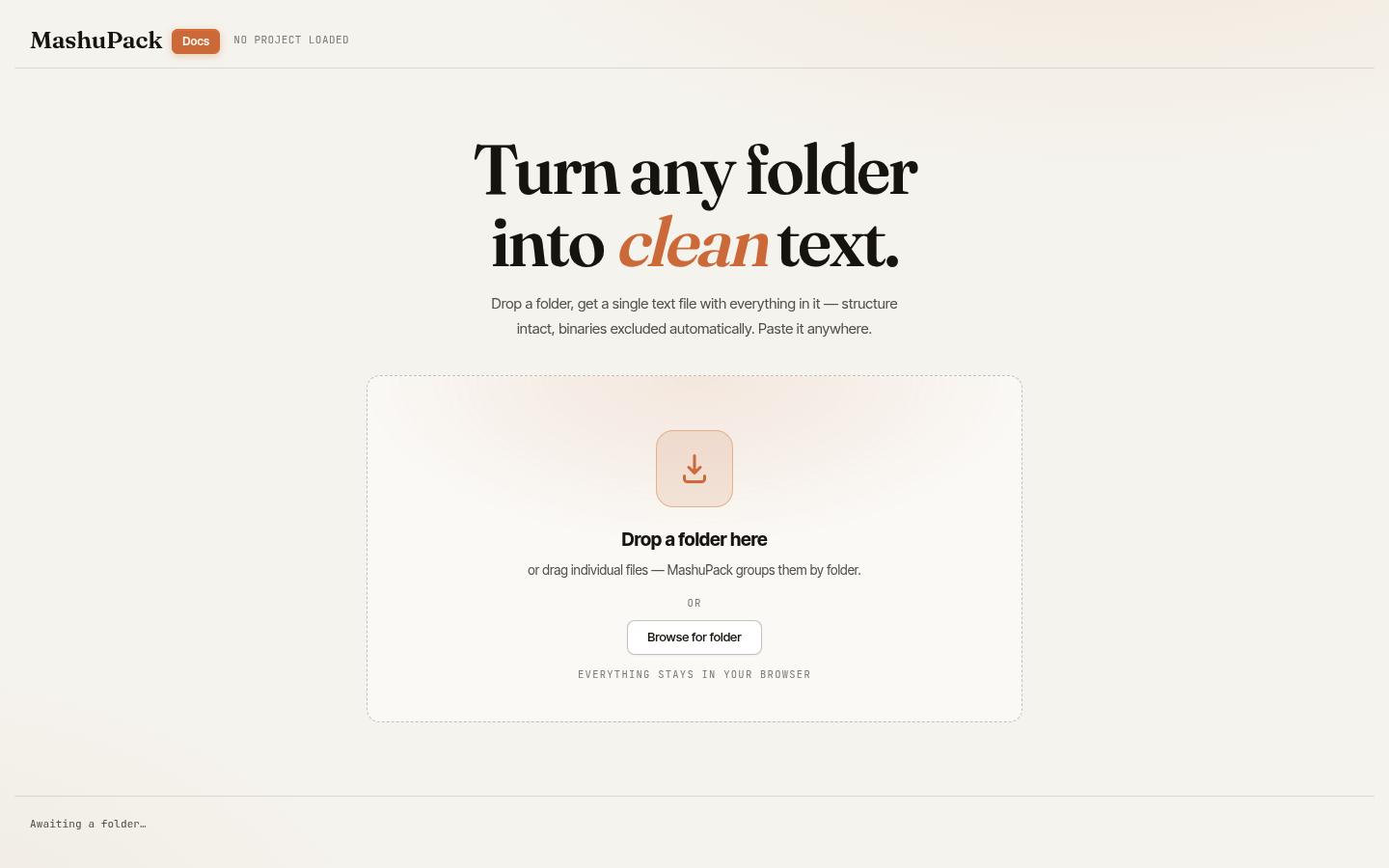 MashuPack screenshot