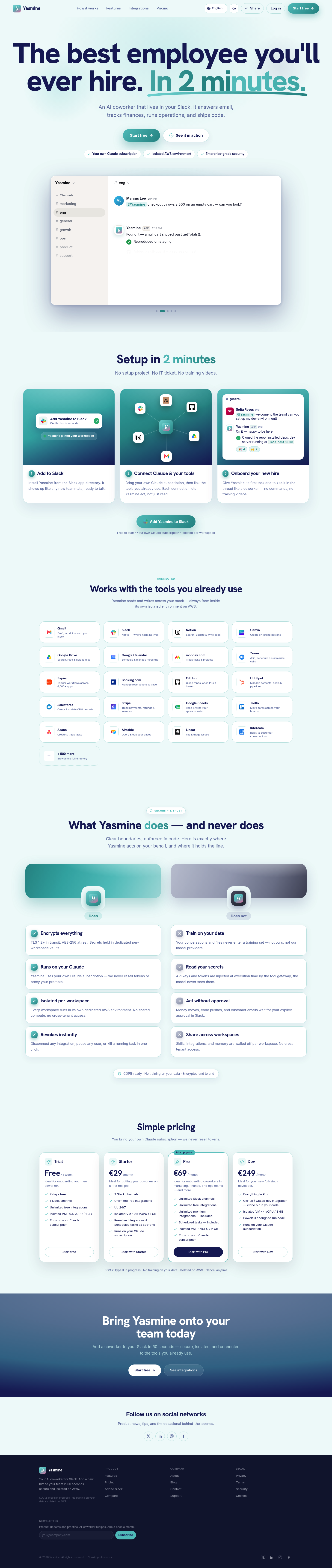 Yasmine Works screenshot