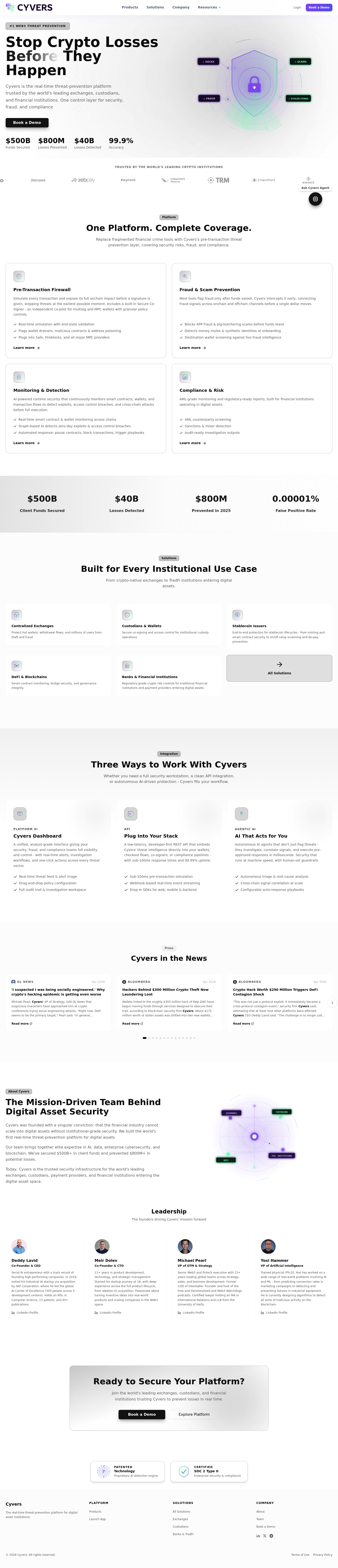 Cyvers screenshot